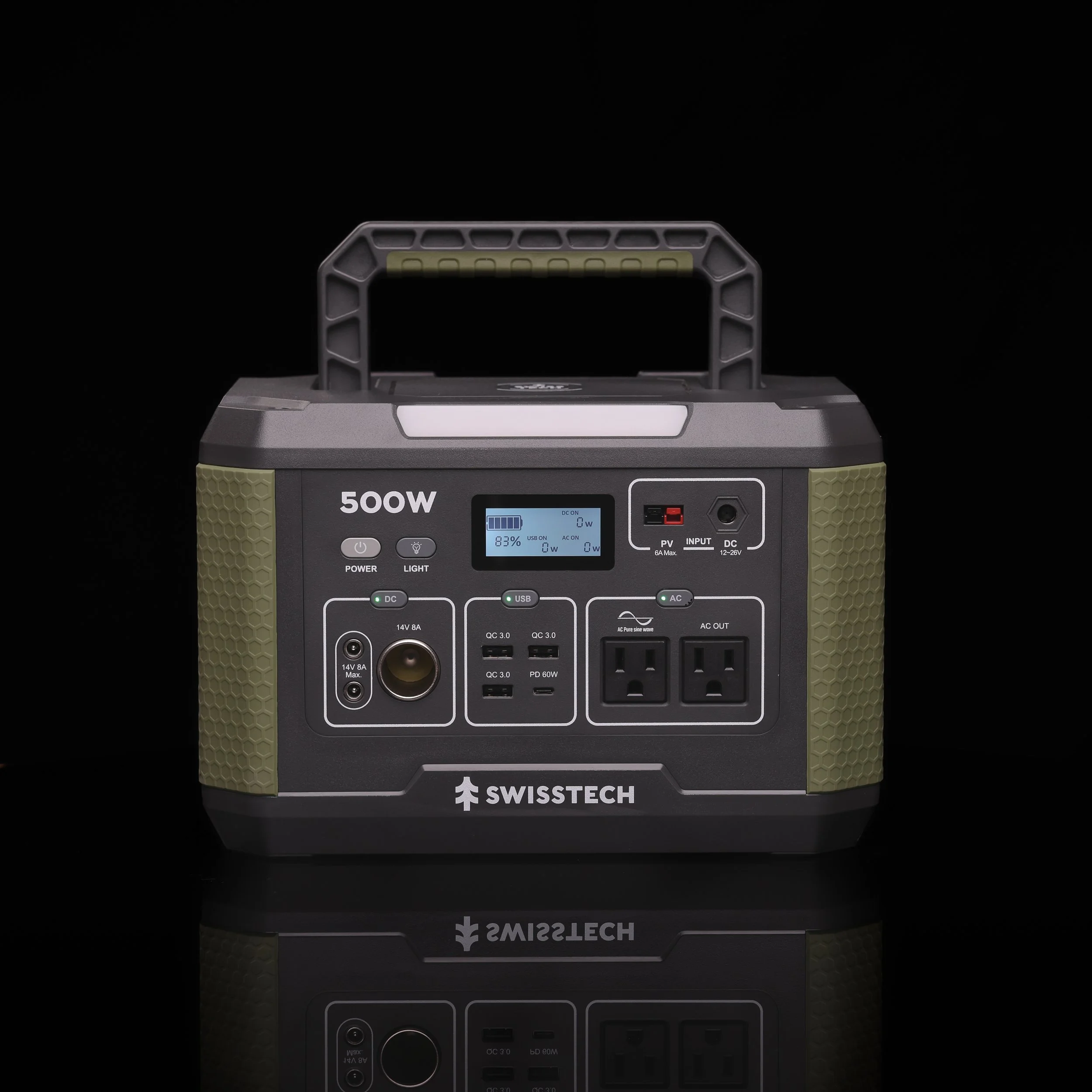 Kraftvoll | Swiss Tech 500W Solar Power Station | Compact